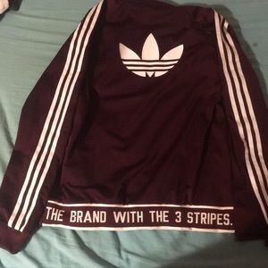 Maroon Adidas Jacket